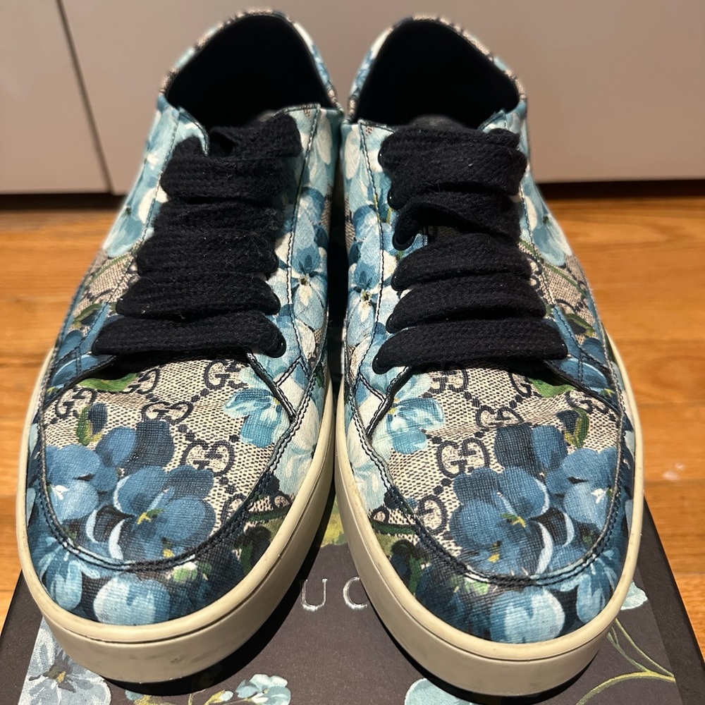 Gucci Black Box with Blue Floral Design
